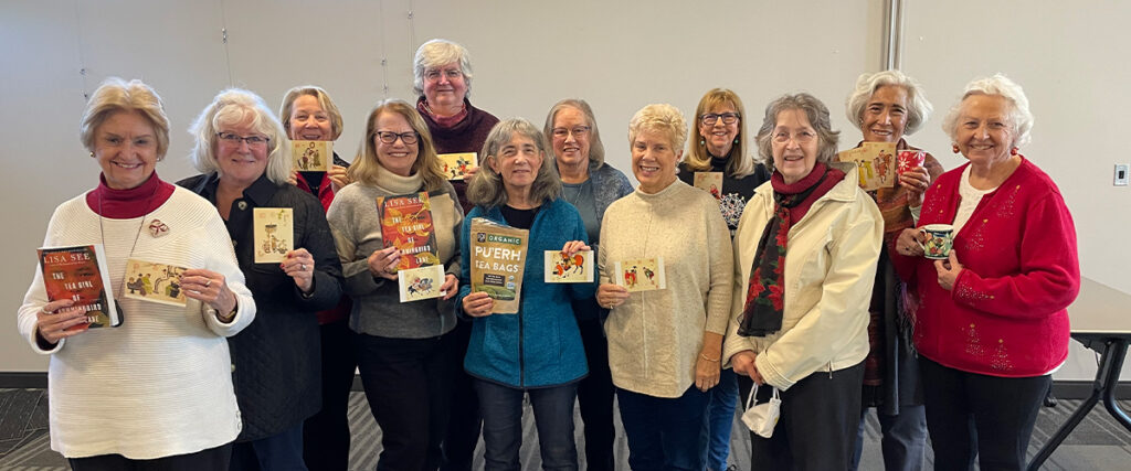 Attendees at the December meeting of the AAUW diversity book club are (l-r) Pat Sheehy, Barb Shamp, Lisa Graff, Barbara Sears, Charlotte McNaughton, Sandy Dodson, Elinor Boyce, Bonnie Mahr, Sheri Borin, Laura Zeller, Agnes Reilly and Rebecca Moscoso.
